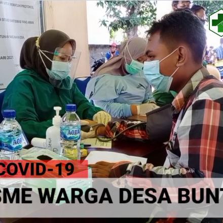 Antusiasme warga Desa Buntalan ikuti Vaksinasi Covid – 19 